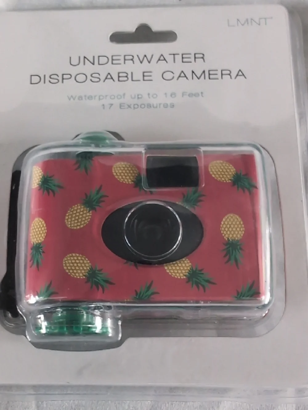 LMNT Pink Pineapple Underwater Disposable Camera